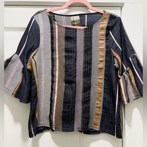 Dolan Multicolor Striped Crop Top